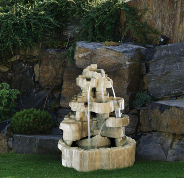 Rockfall Waterfall Fountain Large Garden Natural Decor of Statuary